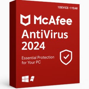 McAfee AntiVirus (2024) – 1 PC / 1 An